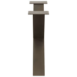 Coffee Table Legs X-Shaped 2 pcs Natural Steel 70x cm Steel 4012967