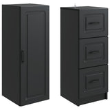 Cabinet Set 2 pcs Black 33 x 34.5 x 87 cm Engineered Wood 3416971