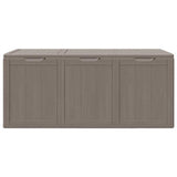 Garden Storage Box 270L Brown PP Wood Look 151232