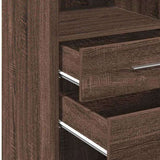 Highboard Brown Oak 45x42.5x124 cm Engineered Wood 846172