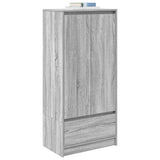 Cabinet with Drawer Grey Sonoma 55.5x34x119.5 cm Engineered Wood 861648