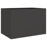 Planter Black 62x40x39 cm Steel 841595