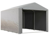 1.6 x 2.2m Garden Storage Shed Tent, with Accessories - Light Grey T3398P317789