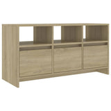 TV Cabinet Sonoma Oak 102x37.5x52.5 cm Engineered Wood 809803