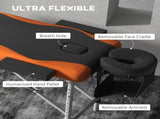 Foldable Massage Bed Portable Table, 3-Section Aluminium Foldable Beauty Couch, Professional Salon T3398P330357