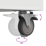 Golf Cabinet with Wheel Plain White 120 x 45 x 98 cm 899471