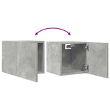 Wall Mounted TV Cabinets 2 pcs Concrete Grey 30.5x30x30 cm 804494
