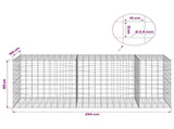 Gabion with 3.5 mm Wire and 10x10 cm Mesh 250x100x100 cm 3463391