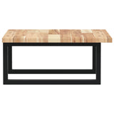 Basin Shelf Wall Mounted Steel and Solid Wood Acacia 3302761