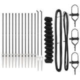 Welded Wire Fence with Spikes 25 x 1.2 m 3351198