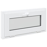 Basement Window RISOR 80x40 cm Tilt 2 Glazing White 4108335
