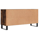 TV Cabinet Smoked Oak 103.5x30x50 cm Engineered Wood 827001