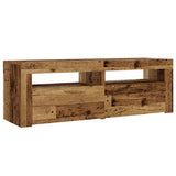 Bedside Cabinets 2 pcs with LEDs Old Wood 60x35x40 cm 3329161