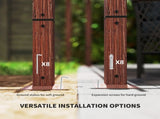 3 x 3 m Retractable Roof Pergola - Natural Wood Finish T3398P328499