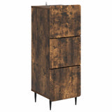 Drawer Cabinet Smoked Oak 33 x 34.5 x 92 cm Engineered Wood 894390