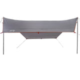 Camping Tarp Grey and Orange 430x380x210 cm Waterproof 94681