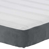 Bed Mattress with Mattress Grey 120 x 190 cm Fabric 42008277