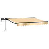 Manual Awning Frame with LEDs 3 x 2 m Polyester with PU coating 3420745