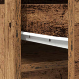 Highboard Old Wood 37.5x35x180 cm Engineered Wood 861668