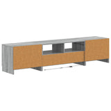 5 Piece LED TV Cabinet Grey Sonoma Engineered Wood 3417010