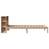 Bookcase Bed without Mattress 75x190 cm Small Single Solid Wood Pine 3321559