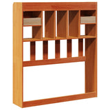 Headboard with Storage Wax Brown 75 cm Solid Wood Pine 855528