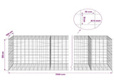 Gabion with 5 mm Wire and 10x10 cm Mesh 1150x100x100 cm 3465329