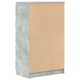 Drawer Cabinet Concrete Grey 60x36x103 cm Engineered Wood 823020