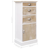 Side Cabinet 38x28x86 cm Paulownia Wood 284075