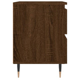 Bedside Cabinet Brown Oak 40x35x50 cm Engineered Wood 826874