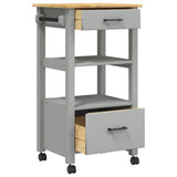 Kitchen Trolley MONZA 48x40x88.5 cm Solid Wood Pine 376086