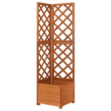 316411 Corner Trellis Planter 40x40x150 cm Solid Fir Wood