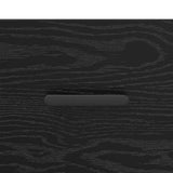 Bedside Cabinet Black Oak 40 x 35 x 47.5 cm Engineered Wood 882028