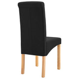 Dining Chairs 2 pcs Black Fabric 249279