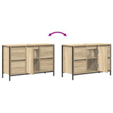 Basin Cabinet with Drawers Sonoma Oak 90x34.5x60 cm 861888