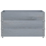 Pallet Collars 3 pcs Grey 100x100 cm Solid Wood Pine 3295376