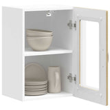 Kitchen Wall Cabinet with Glass Door Kalmar Sonoma Oak Engineered Wood 853530