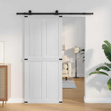 Barn Door Corona White 90 x 210 cm Solid Pine Wood 42021203