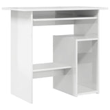 Desk High Gloss White 80x45x74 cm Engineered Wood 801370