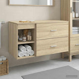 Bathroom Furniture Set 2 pcs Sonoma Oak Engineered Wood 3403938