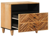 Bedside Table Brown 50 x 33 x 60 cm Solid Mango Wood 4018926