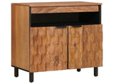 Sideboard Acacia Brown Finish 60 x 33 x 75 cm Solid Mango Wood 4017925
