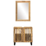 2 Piece Bathroom Furniture Set Solid Wood Rough Mango 3217088