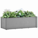 Garden Raised Bed with Self Watering System Grey 100x43x33 cm 317576