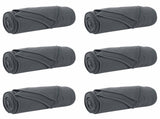 Throw Blankets 6 pcs Dark Grey 170 x 130 cm Fleece 42017053