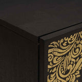 Bathroom Cabinet Black 38 x 33 x 58 cm Solid Mango Wood 4018829