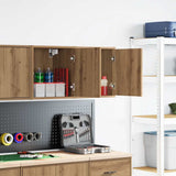 Garage Wall Cabinets 2 pcs Artisan Oak Engineered Wood 860642