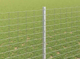 Embedded Fence Post 11 pcs Silver 200 cm Powder-Coated Steel 42006303