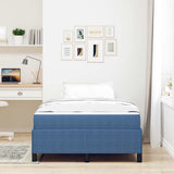 Bed Frame with Mattress Blue 120 x 200 cm Fabric 3399118