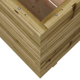 Garden Planter 70x70x72.5 cm Impregnated Wood Pine 3282588